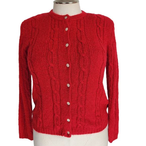 Westbound Sweaters - Westbound sweater cardigan red Size small